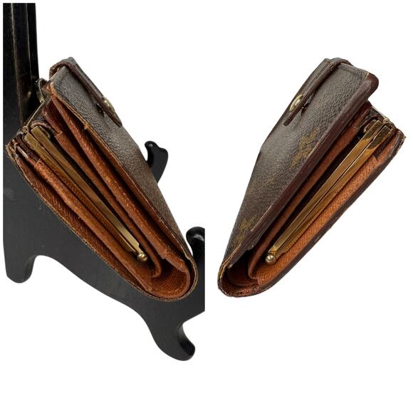 Louis Vuitton Monogram Kisslock Wallet And LV Box Authentic Vintage - Picture 5 of 16